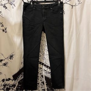 American Eagle Skinny Jeans Classic Denim Stretch Black Size 14